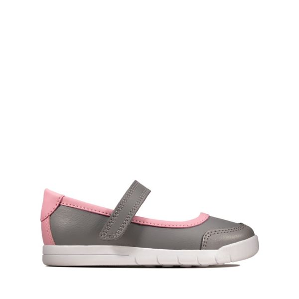 Clarks Girls Emery Halo Toddler Casual Shoes Grey | USA-5782643